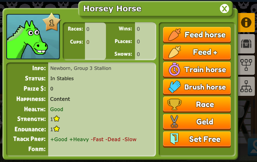 hooves horse profile